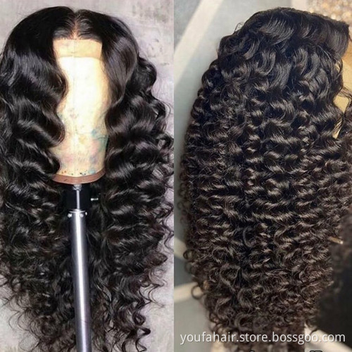 4*4 Transparent Lace Closure Front Wig Remy Human Hair Virgin 6*6 HD Swiss Lace Wig Loose Deep Human Hair Wigs for Black Women